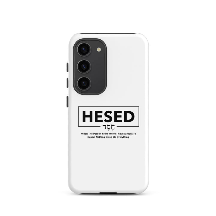 Christian Phone Case Hesed Everything White for Samsung® Samsung® Phone Cases Glossy Samsung Galaxy S23 