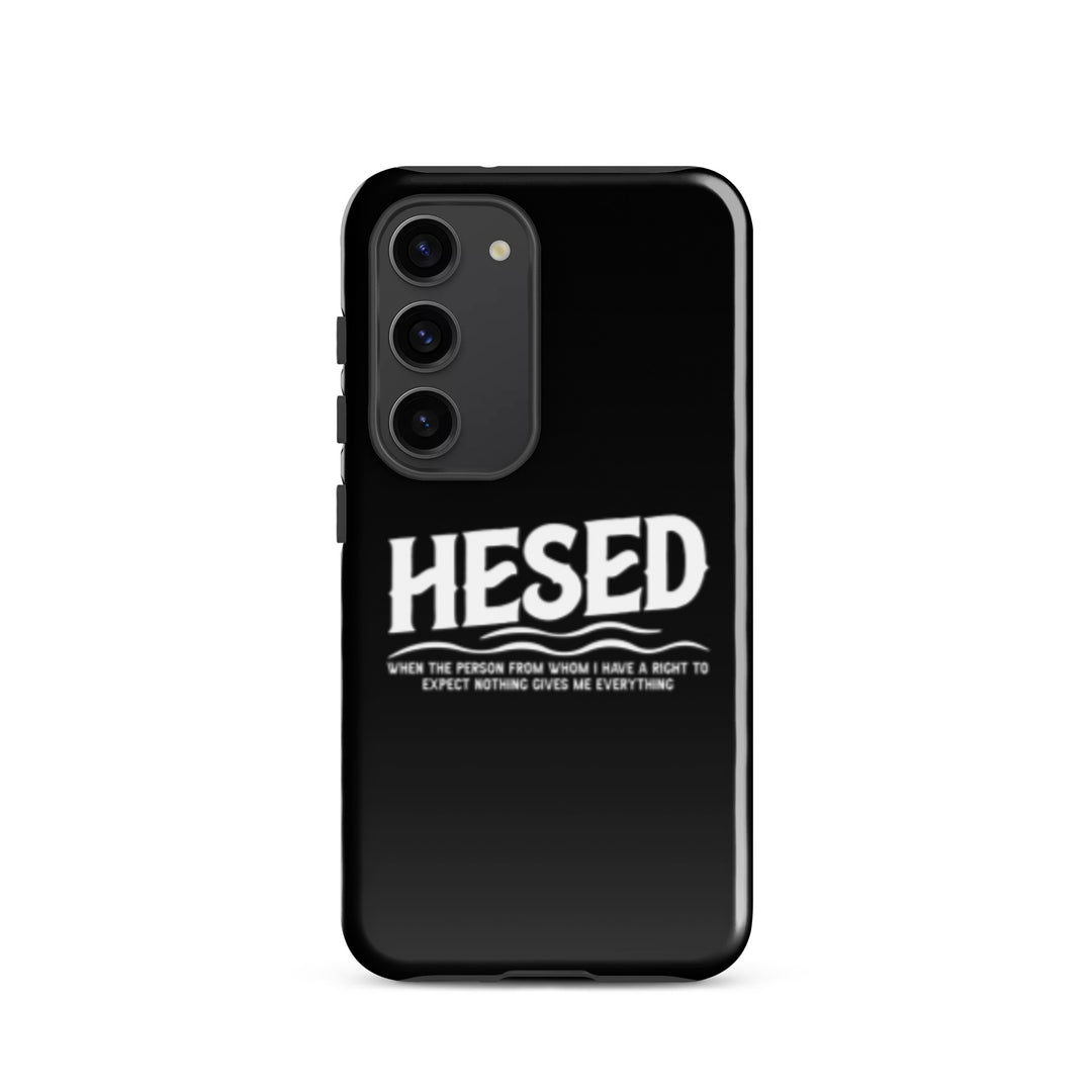 Christian Phone Case Hesed Everything Black  for Samsung® Samsung® Phone Cases Glossy Samsung Galaxy S23 