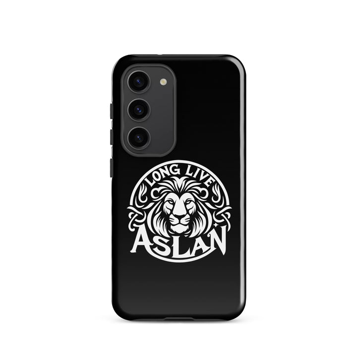 Christian Phone Case Long Live Aslan Black for Samsung® Samsung® Phone Cases Glossy Samsung Galaxy S23 