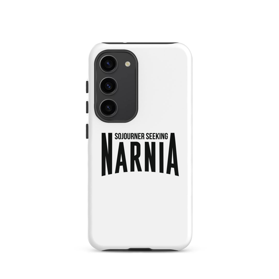 Christian Phone Case Sojourner Seeking Narnia White for Samsung® Samsung® Phone Cases Glossy Samsung Galaxy S23 