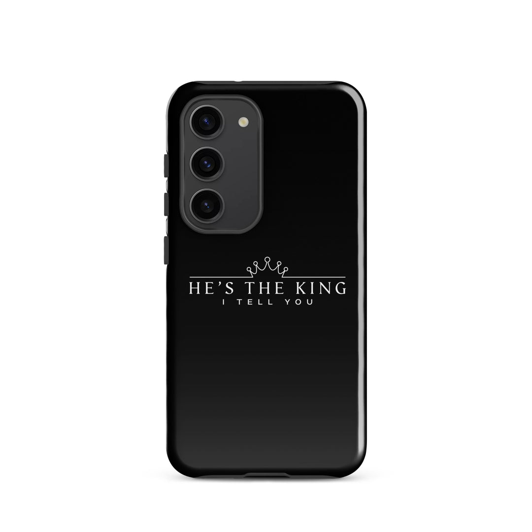 Christian Phone Case He's The King Black for Samsung® Samsung® Phone Cases Glossy Samsung Galaxy S23 