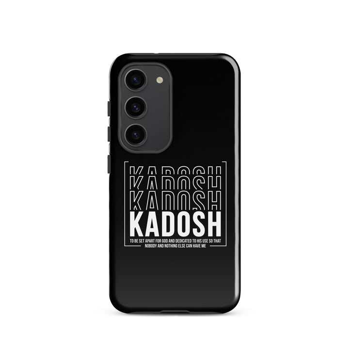 Christian Phone Case Kadosh Dedicated To His Use Black for Samsung® Samsung® Phone Cases Glossy Samsung Galaxy S23 