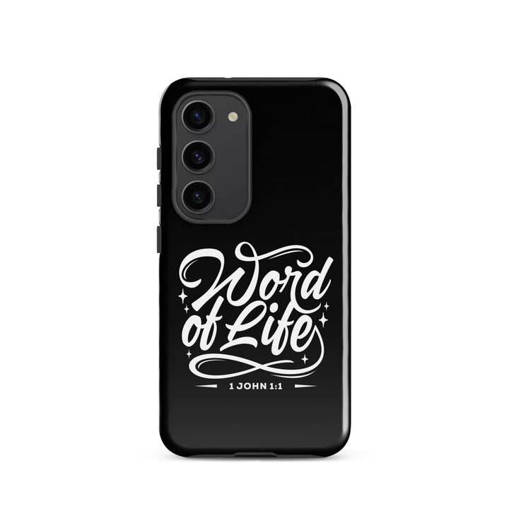 Christian Phone Case Word of Life Black for Samsung® Samsung® Phone Cases Glossy Samsung Galaxy S23 