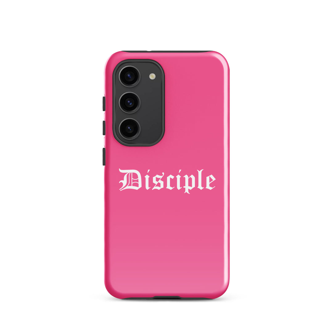 Christian Phone Case Disciple Pink for Samsung® Samsung® Phone Cases Glossy Samsung Galaxy S23 