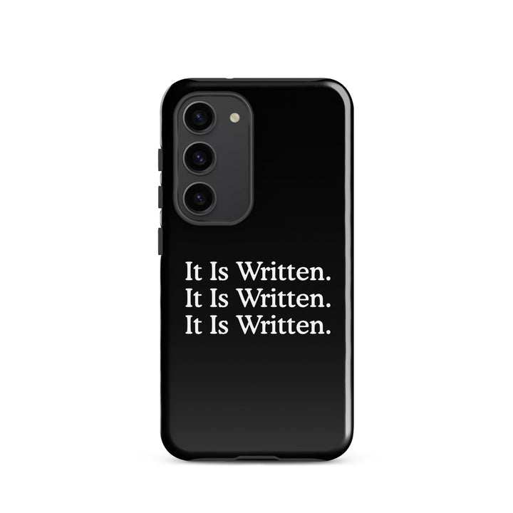 Christian Phone Case It Is Written Black for Samsung® Samsung® Phone Cases Glossy Samsung Galaxy S23 