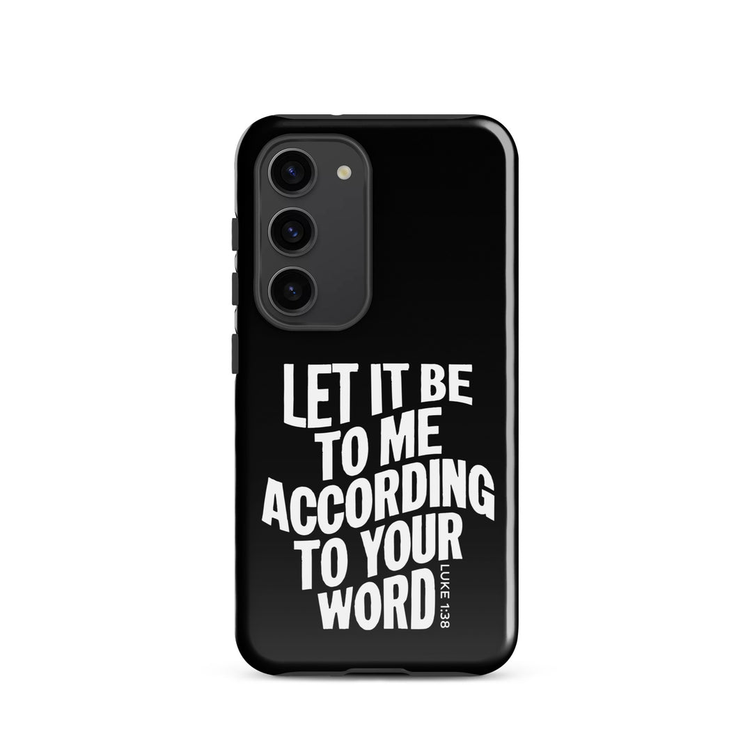 Christian Phone Case According To Your Word Black for Samsung® Samsung® Phone Cases Glossy Samsung Galaxy S23 