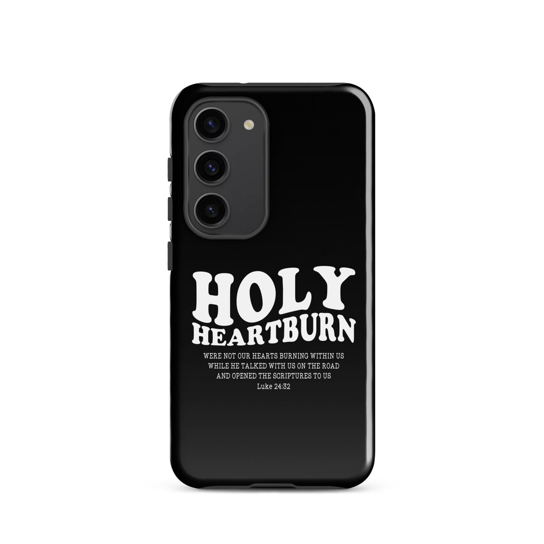 Christian Phone Case Holy Heartburn Black for Samsung® Samsung® Phone Cases Glossy Samsung Galaxy S23 