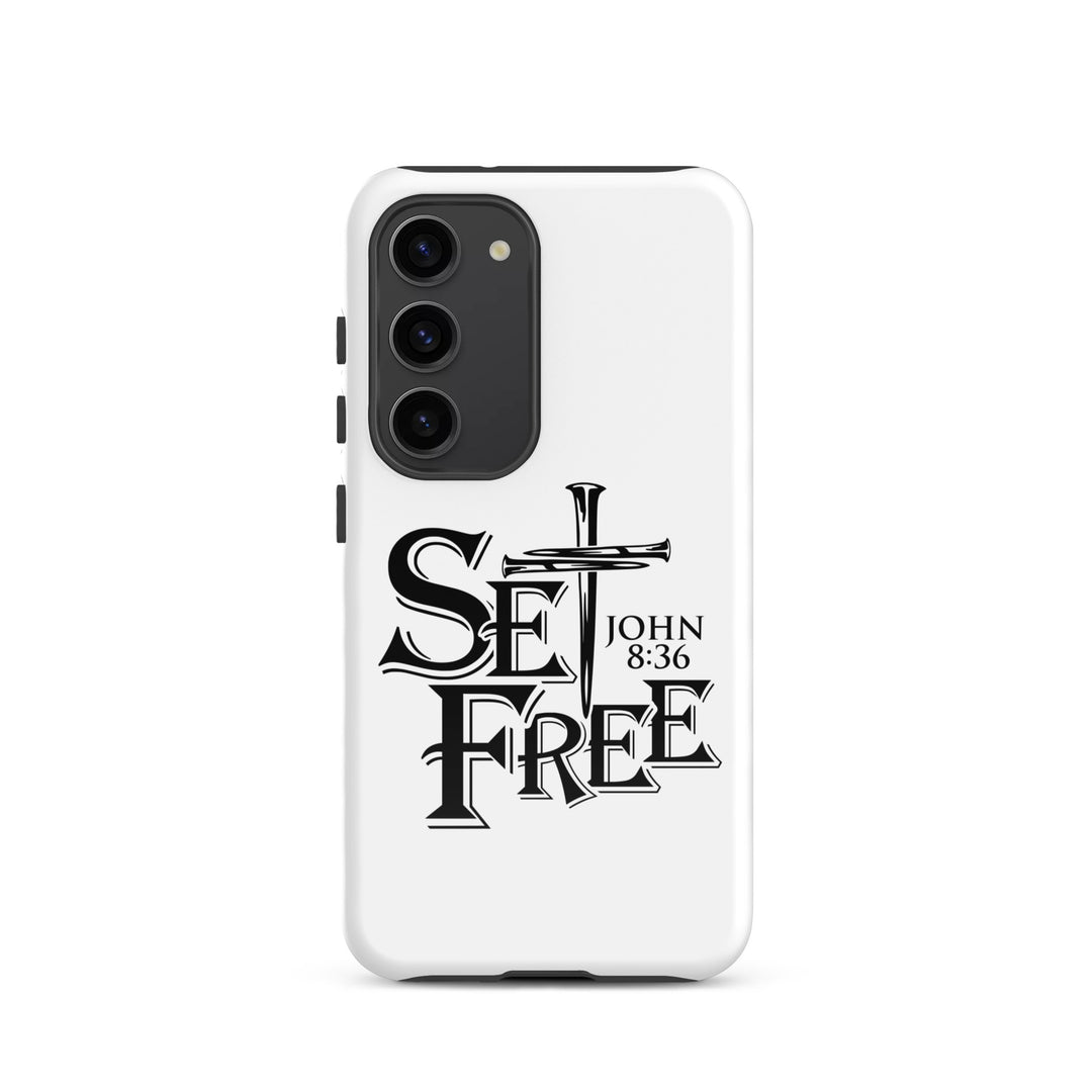 Christian Phone Case Set Free White for Samsung® Samsung® Phone Cases Glossy Samsung Galaxy S23 