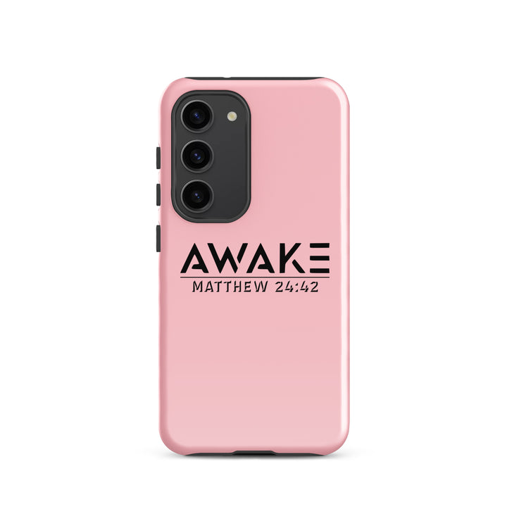 Christian Phone Case Awake  Pink for Samsung® Samsung® Phone Cases Glossy Samsung Galaxy S23 