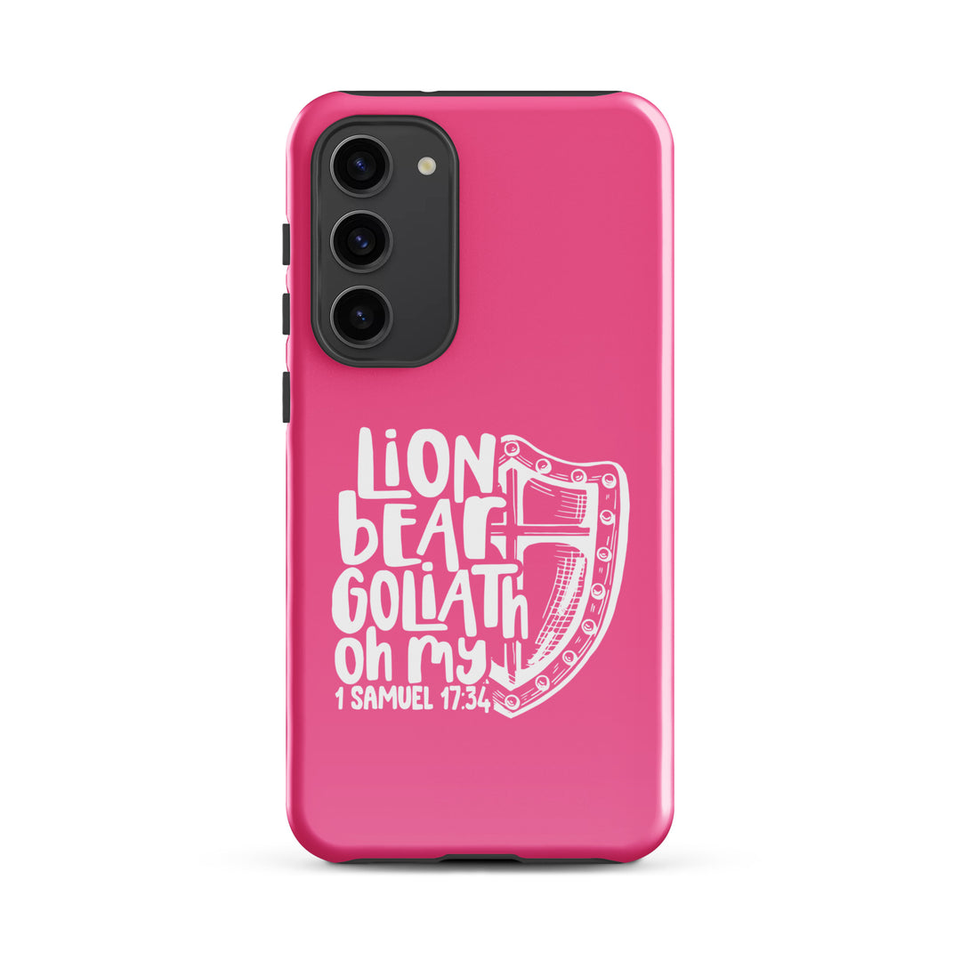 Christian Phone Case Lion Bear Goliath Oh My for Samsung® Samsung® Phone Cases Glossy Samsung Galaxy S23 Plus 