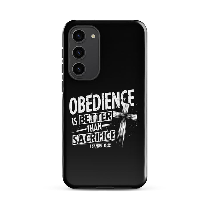 Christian Phone Case Obedience Is Better for Samsung® Samsung® Phone Cases Glossy Samsung Galaxy S23 Plus 