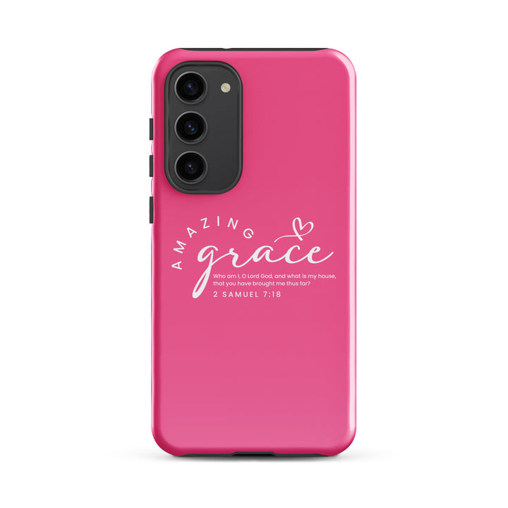 Christian Phone Case Amazing Grace Pink for Samsung® Samsung® Phone Cases Glossy Samsung Galaxy S23 Plus 