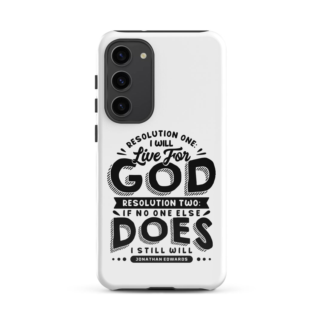 Christian Phone Case Live For God White for Samsung® Samsung® Phone Cases Glossy Samsung Galaxy S23 Plus 