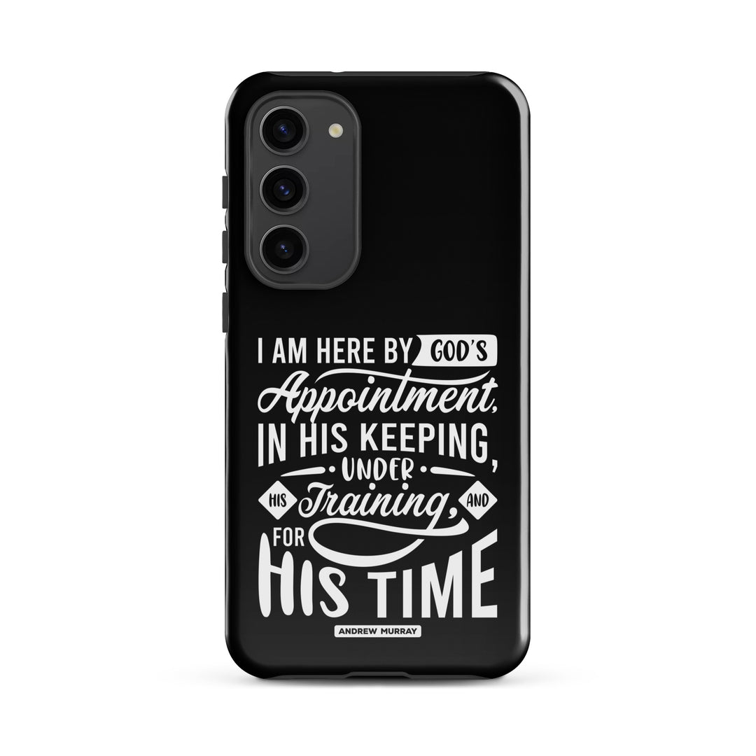 Christian Phone Case His Time Black for Samsung® Samsung® Phone Cases Glossy Samsung Galaxy S23 Plus 