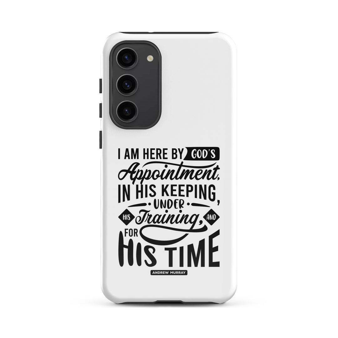 Christian Phone Case His Time White for Samsung® Samsung® Phone Cases Glossy Samsung Galaxy S23 Plus 