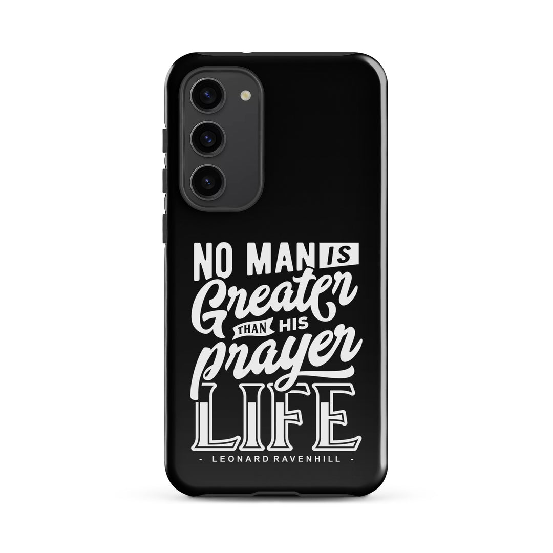 Christian Phone Case Prayer Life Black for Samsung® Samsung® Phone Cases Glossy Samsung Galaxy S23 Plus 