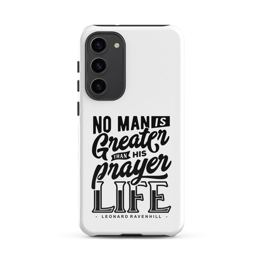 Christian Phone Case Prayer Life White for Samsung® Samsung® Phone Cases Glossy Samsung Galaxy S23 Plus 