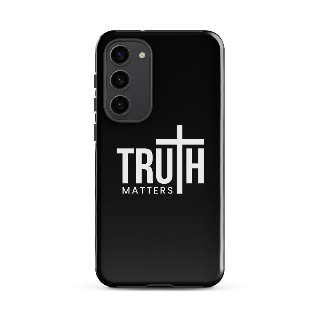 Christian Phone Case Truth Matters Black for Samsung® Samsung® Phone Cases Glossy Samsung Galaxy S23 Plus 