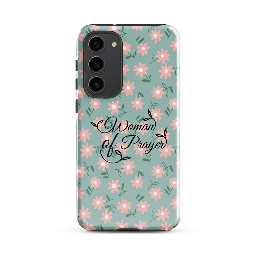 Christian Phone Case Woman of Prayer Daisy for Samsung® Samsung® Phone Cases Glossy Samsung Galaxy S23 Plus 