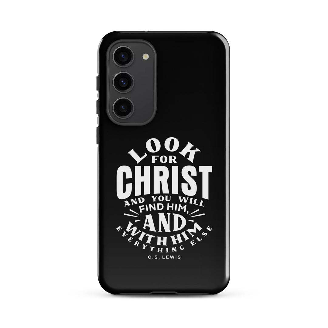 Christian Phone Case Look For Christ Black for Samsung® Samsung® Phone Cases Glossy Samsung Galaxy S23 Plus 