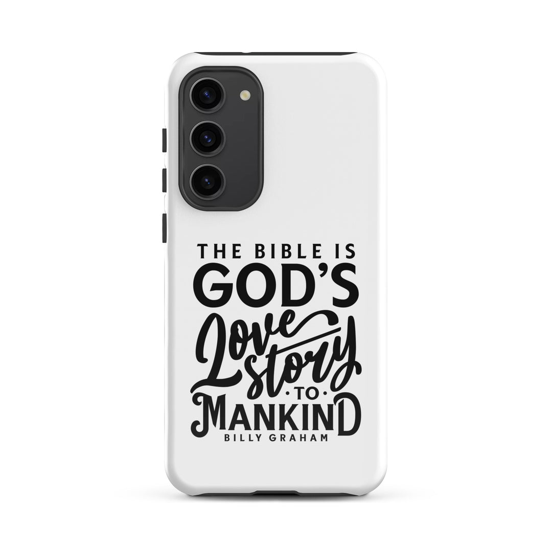 Christian Phone Case God's Love Story White for Samsung® Samsung® Phone Cases Glossy Samsung Galaxy S23 Plus 