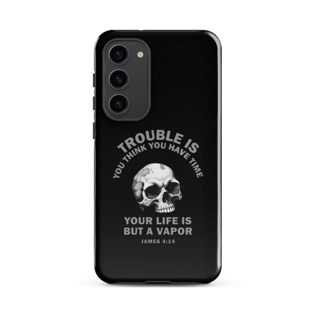 Christian Phone Case Life Is Vapor Black for Samsung® Samsung® Phone Cases Glossy Samsung Galaxy S23 Plus 