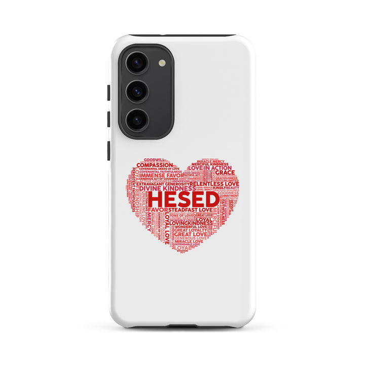 Christian Phone Case Hesed Heart White for Samsung® Samsung® Phone Cases Glossy Samsung Galaxy S23 Plus 