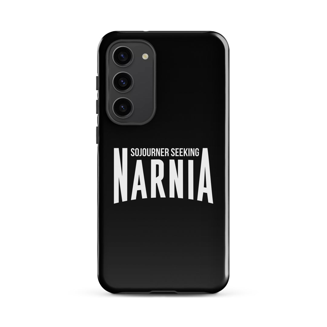 Christian Phone Case Sojourner Seeking Narnia Black for Samsung® Samsung® Phone Cases Glossy Samsung Galaxy S23 Plus 