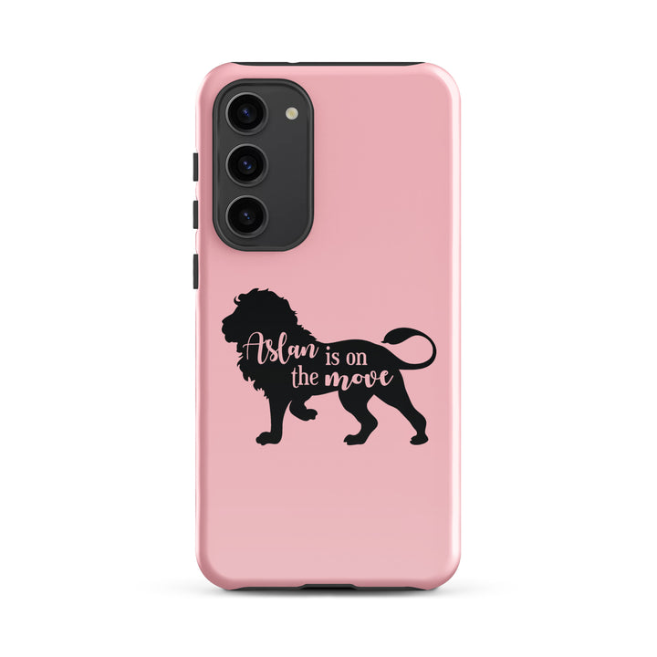 Christian Phone Case Aslan Is On The Move Pink for Samsung® Samsung® Phone Cases Glossy Samsung Galaxy S23 Plus 