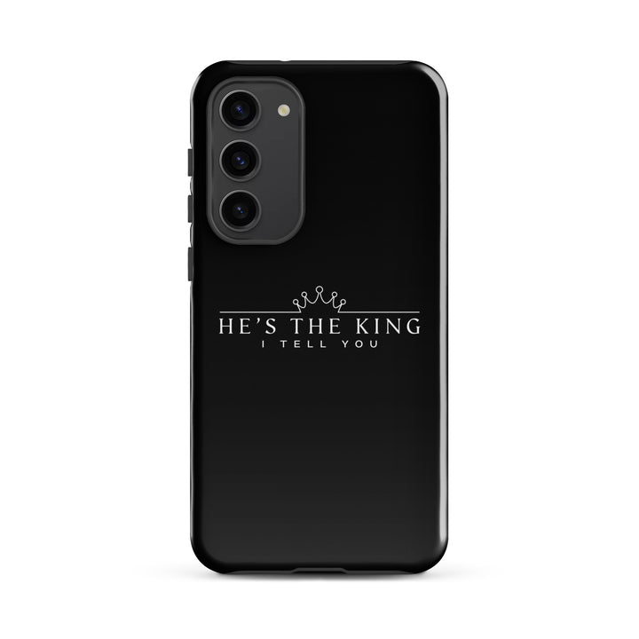 Christian Phone Case He's The King Black for Samsung® Samsung® Phone Cases Glossy Samsung Galaxy S23 Plus 