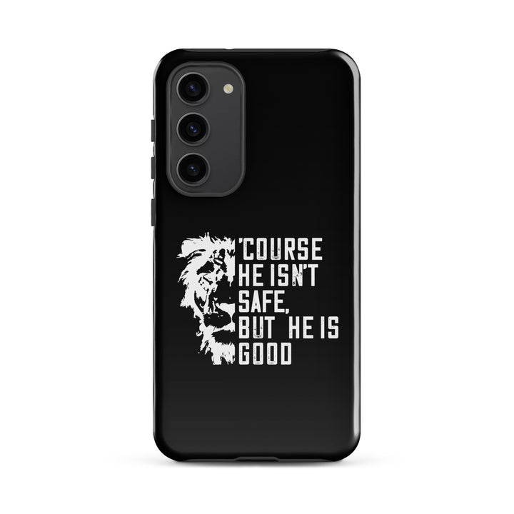 Christian Phone Case Christian Phone 'Course He Isn't Safe Black for Samsung® Samsung® Phone Cases Glossy Samsung Galaxy S23 Plus 