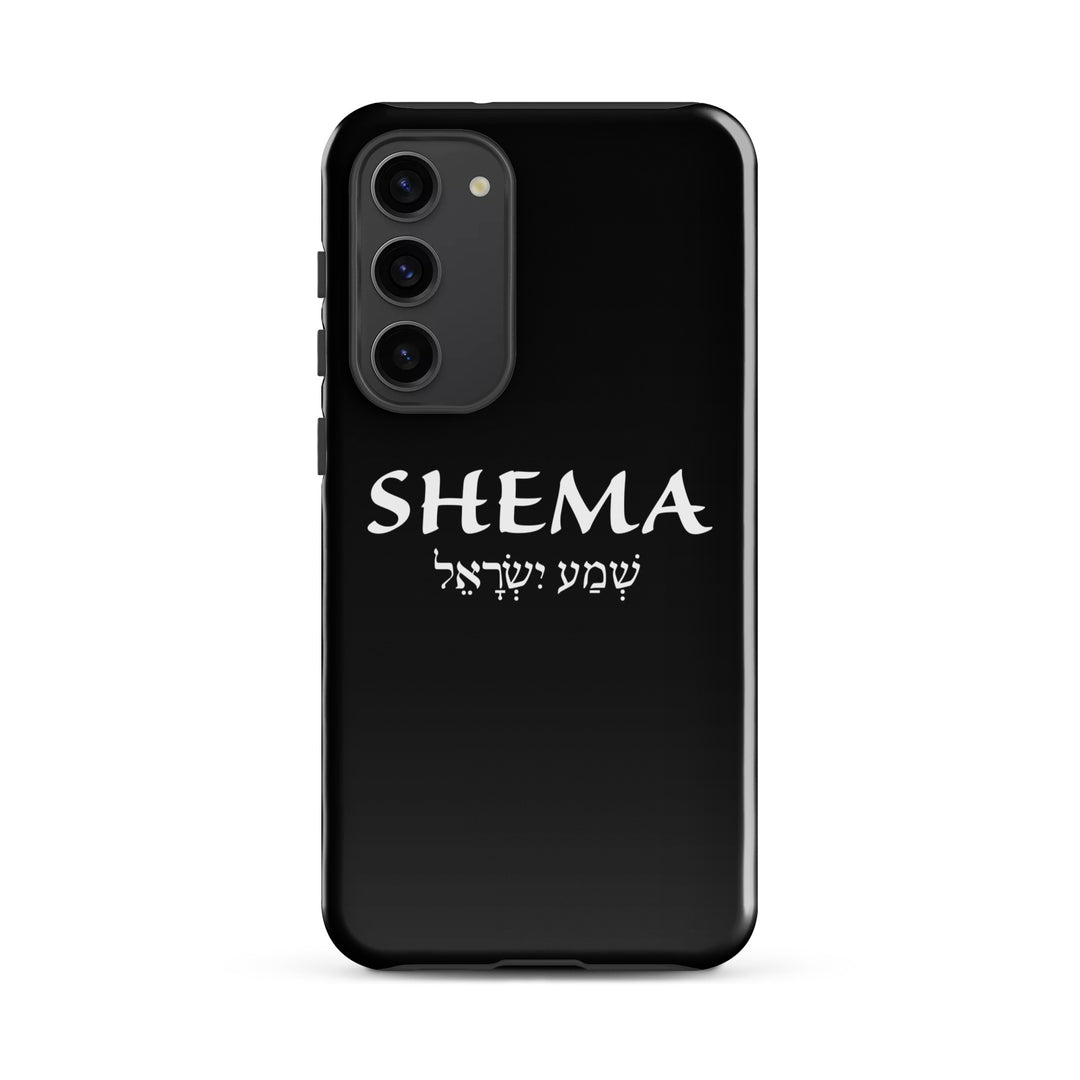 Christian Phone Case Shema Hebrew Black for Samsung® Samsung® Phone Cases Glossy Samsung Galaxy S23 Plus 