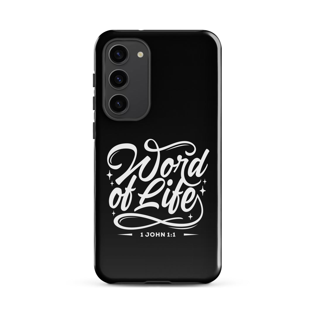 Christian Phone Case Word of Life Black for Samsung® Samsung® Phone Cases Glossy Samsung Galaxy S23 Plus 