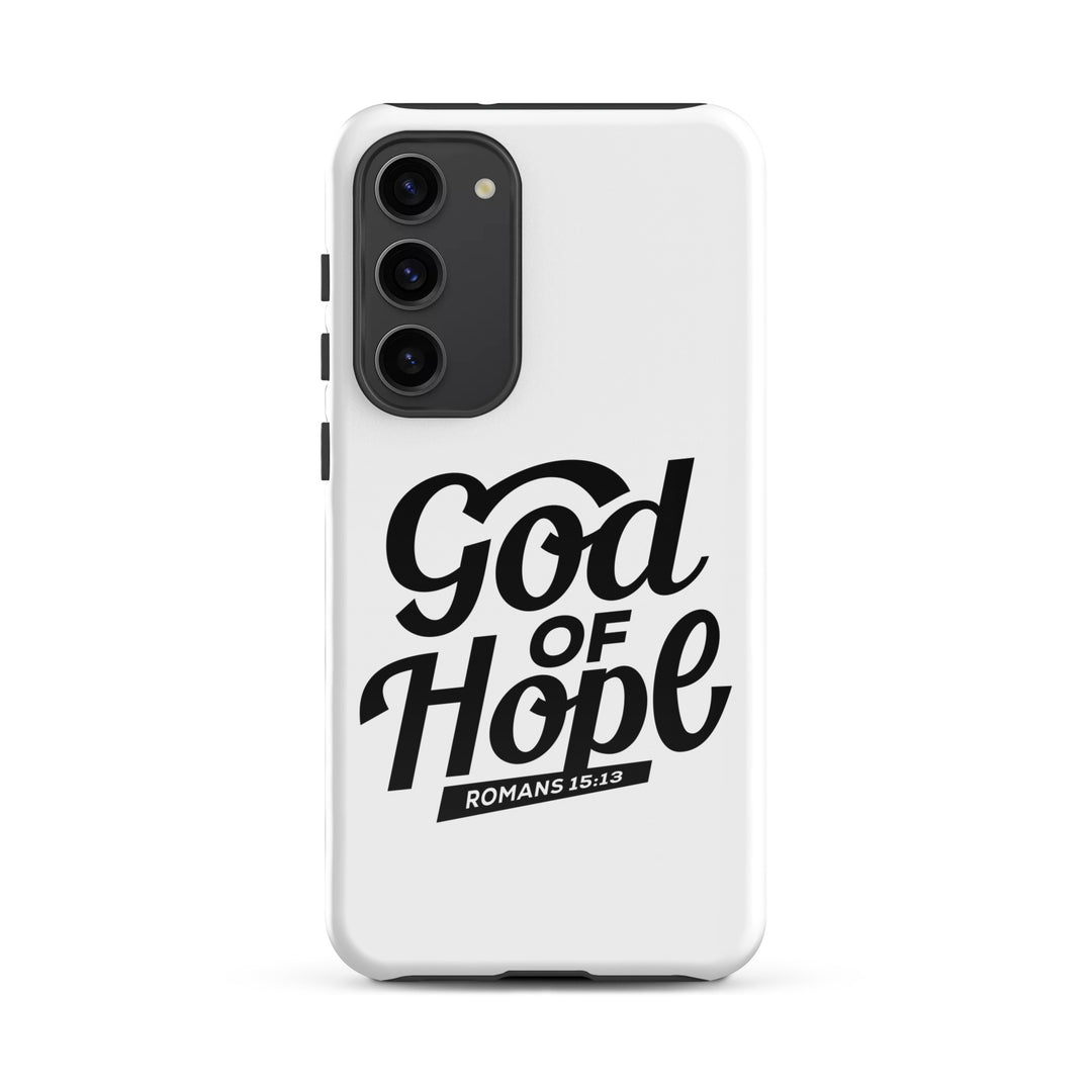 Christian Phone Case God of Hope White for Samsung® Samsung® Phone Cases Glossy Samsung Galaxy S23 Plus 