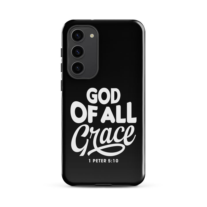 Christian Phone Case God of All Grace Black for Samsung® Samsung® Phone Cases Glossy Samsung Galaxy S23 Plus 