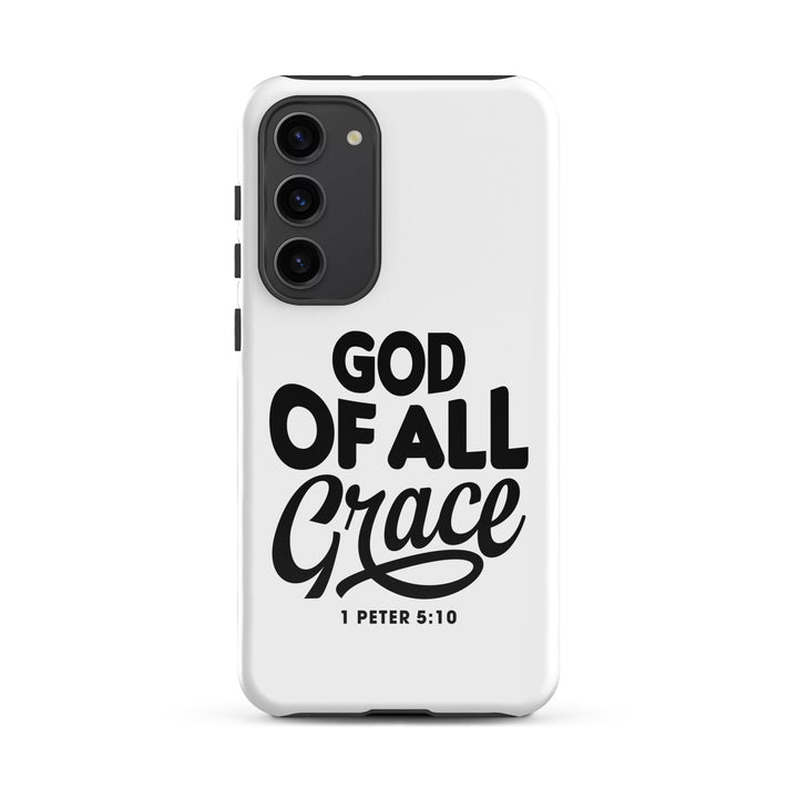 Christian Phone Case God of All Grace White for Samsung® Samsung® Phone Cases Glossy Samsung Galaxy S23 Plus 