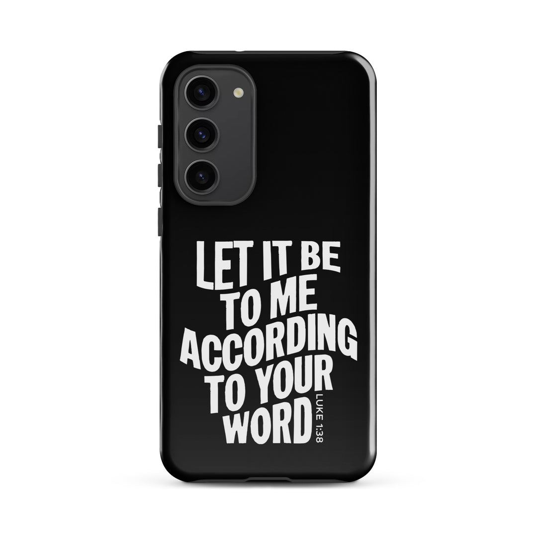 Christian Phone Case According To Your Word Black for Samsung® Samsung® Phone Cases Glossy Samsung Galaxy S23 Plus 