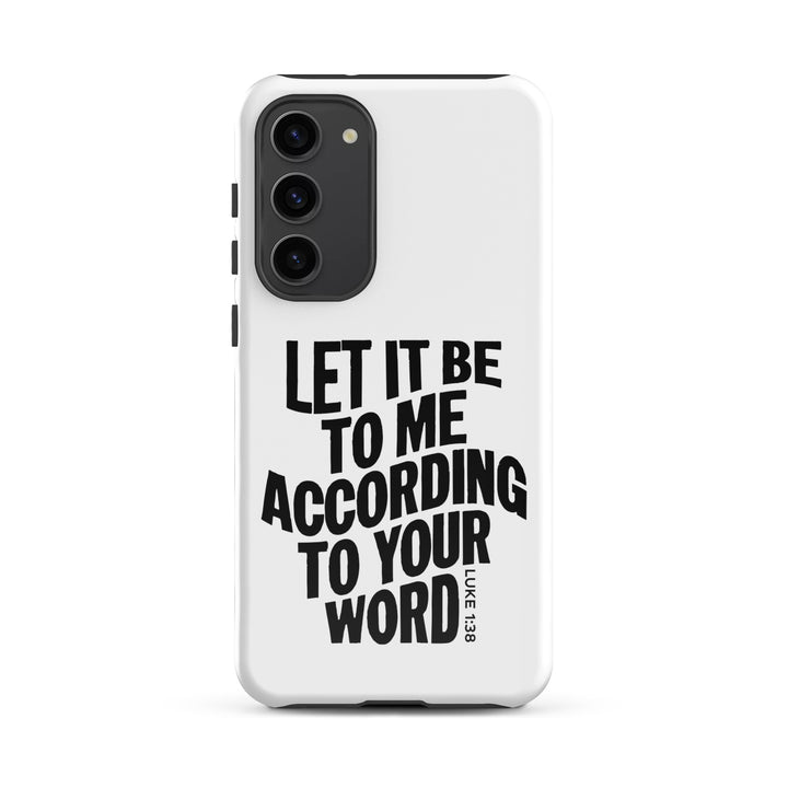 Christian Phone Case According To Your Word White for Samsung® Samsung® Phone Cases Glossy Samsung Galaxy S23 Plus 