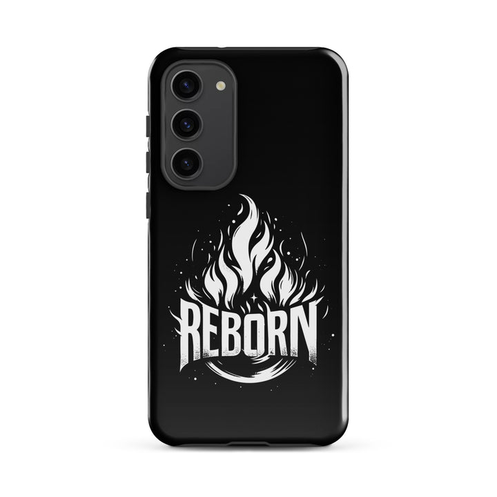 Christian Phone Case Reborn Black for Samsung® Samsung® Phone Cases Glossy Samsung Galaxy S23 Plus 