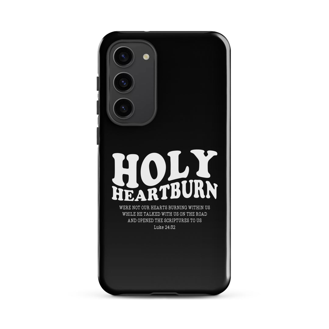 Christian Phone Case Holy Heartburn Black for Samsung® Samsung® Phone Cases Glossy Samsung Galaxy S23 Plus 