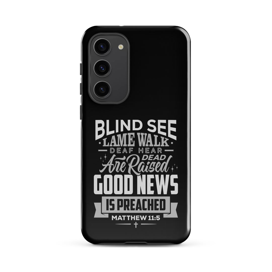 Christian Phone Case Go and Tell John Black for Samsung® Samsung® Phone Cases Glossy Samsung Galaxy S23 Plus 