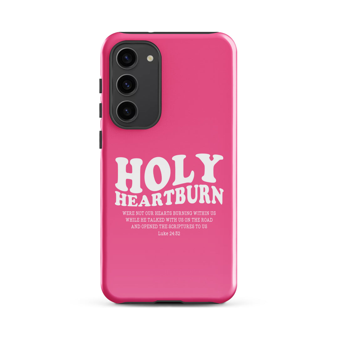 Christian Phone Case Holy Heartburn Pink for Samsung® Samsung® Phone Cases Glossy Samsung Galaxy S23 Plus 