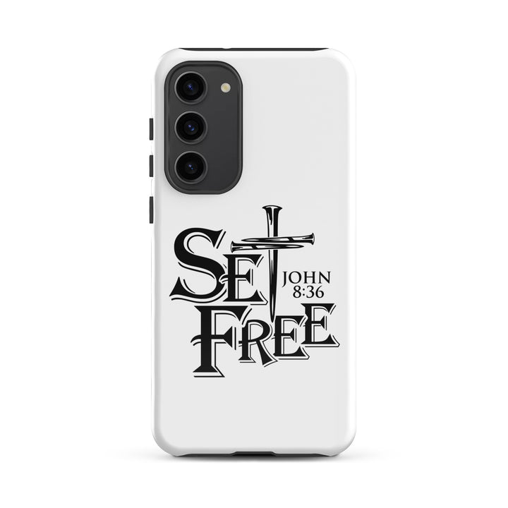 Christian Phone Case Set Free White for Samsung® Samsung® Phone Cases Glossy Samsung Galaxy S23 Plus 