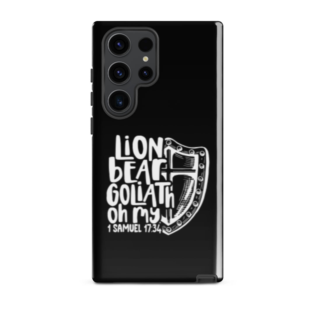 Christian Phone Case Lion Bear Goliath Oh My for Samsung® Samsung® Phone Cases Glossy Samsung Galaxy S23 Ultra 