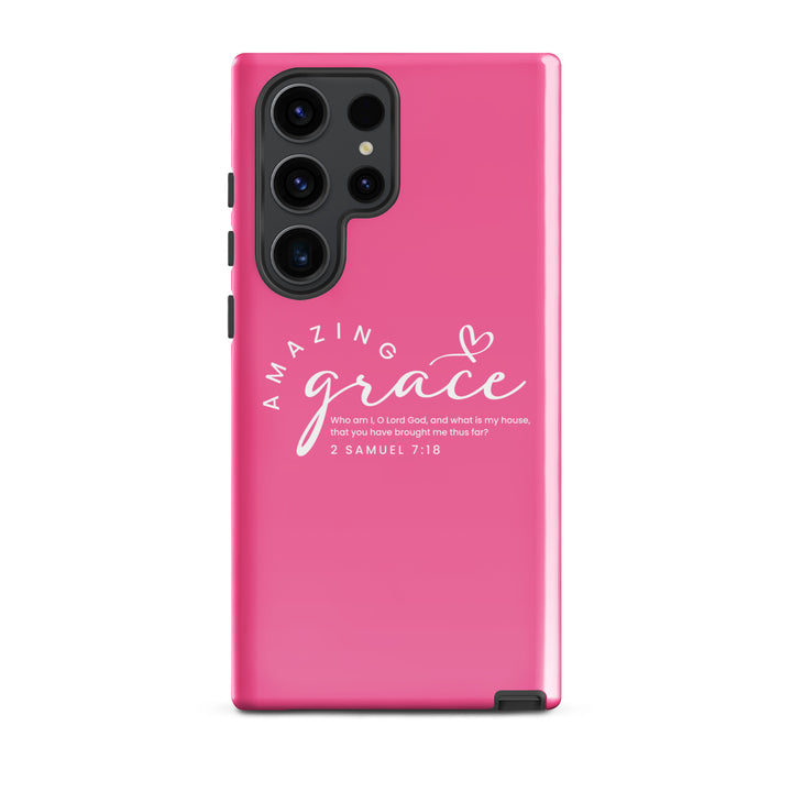 Christian Phone Case Amazing Grace Pink for Samsung® Samsung® Phone Cases Glossy Samsung Galaxy S23 Ultra 