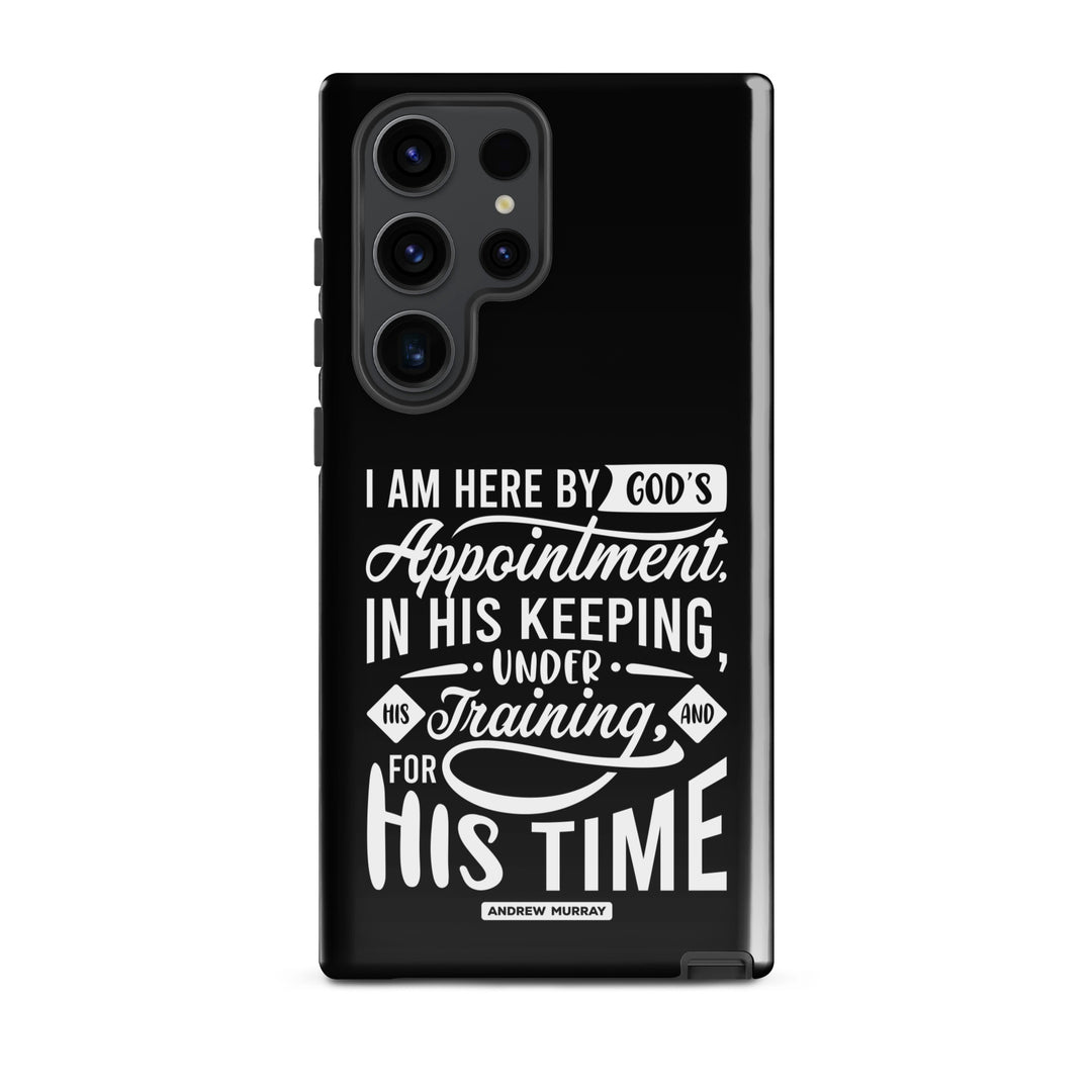 Christian Phone Case His Time Black for Samsung® Samsung® Phone Cases Glossy Samsung Galaxy S23 Ultra 