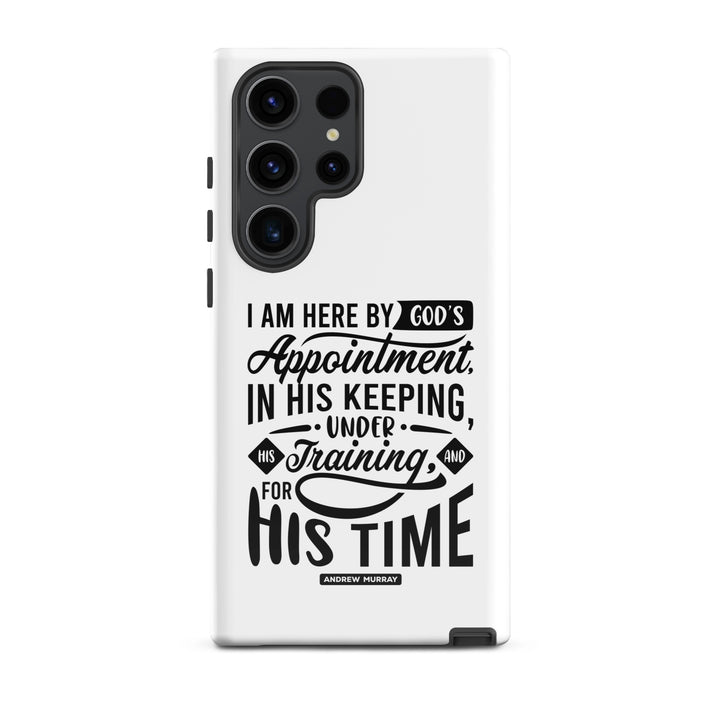 Christian Phone Case His Time White for Samsung® Samsung® Phone Cases Glossy Samsung Galaxy S23 Ultra 