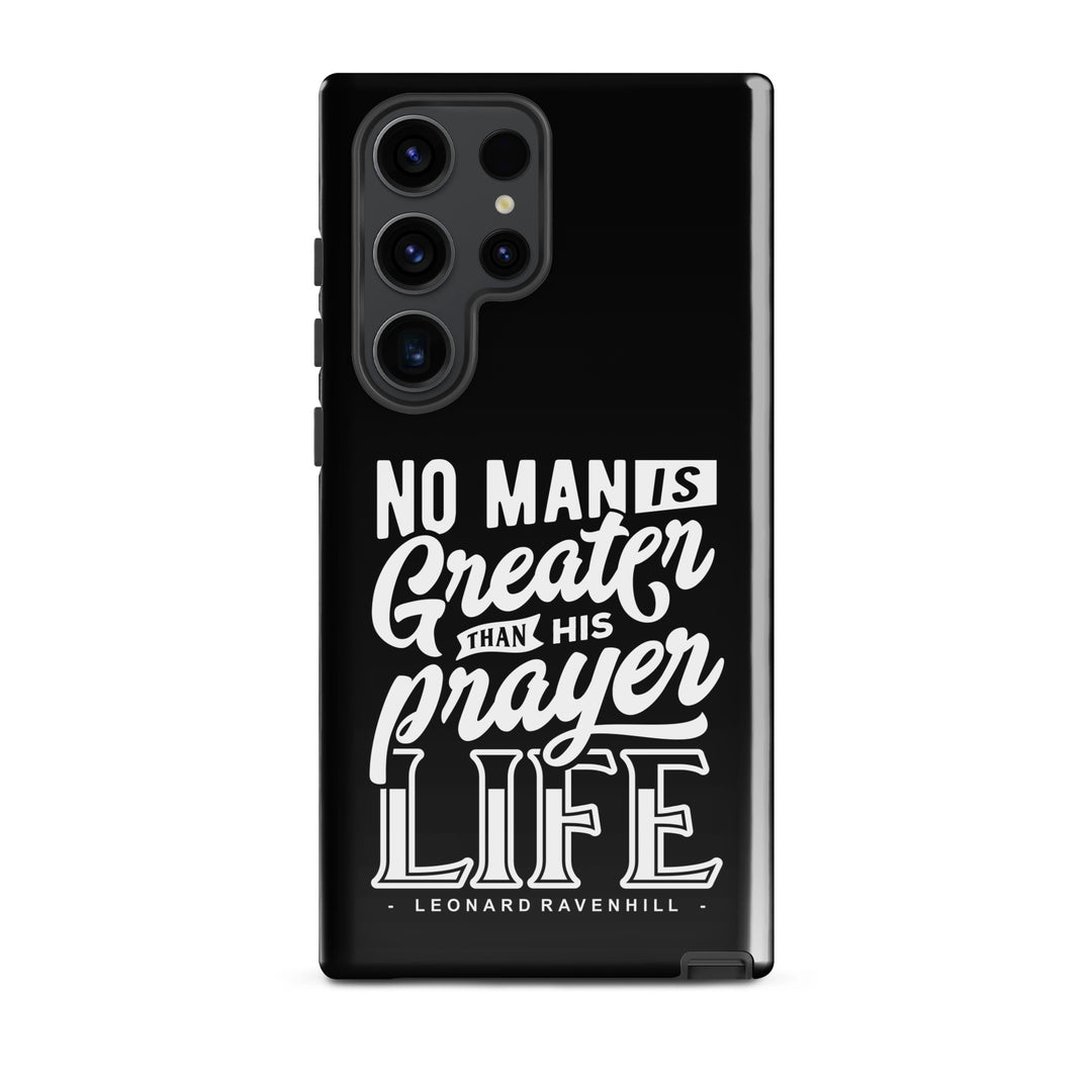 Christian Phone Case Prayer Life Black for Samsung® Samsung® Phone Cases Glossy Samsung Galaxy S23 Ultra 