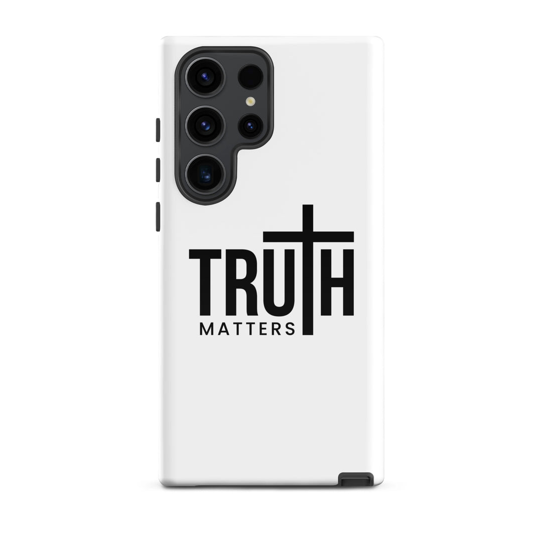 Christian Phone Case Truth Matters White for Samsung® Samsung® Phone Cases Glossy Samsung Galaxy S23 Ultra 