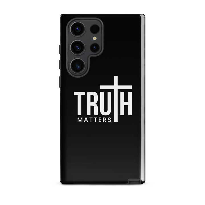 Christian Phone Case Truth Matters Black for Samsung® Samsung® Phone Cases Glossy Samsung Galaxy S23 Ultra 